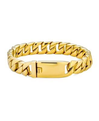 Solid Heavy Miami Curb Link Chain Bracelet Stainless Steel 8.5 Inch