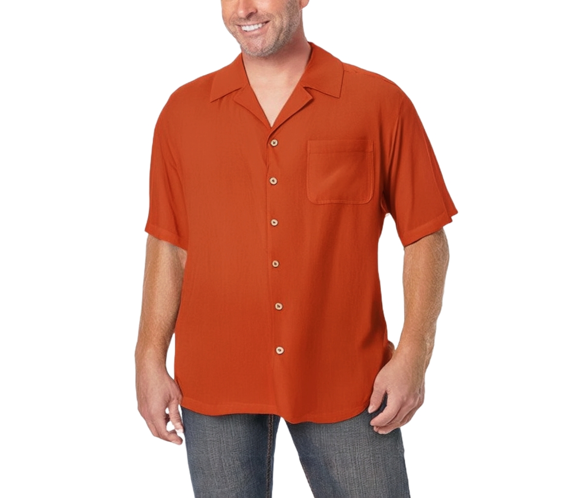 KingSize Big & Tall Ks Island Solid Camp Shirt