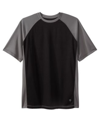 Big & Tall Cling-Free Raglan Short Sleeve Swim Shirt