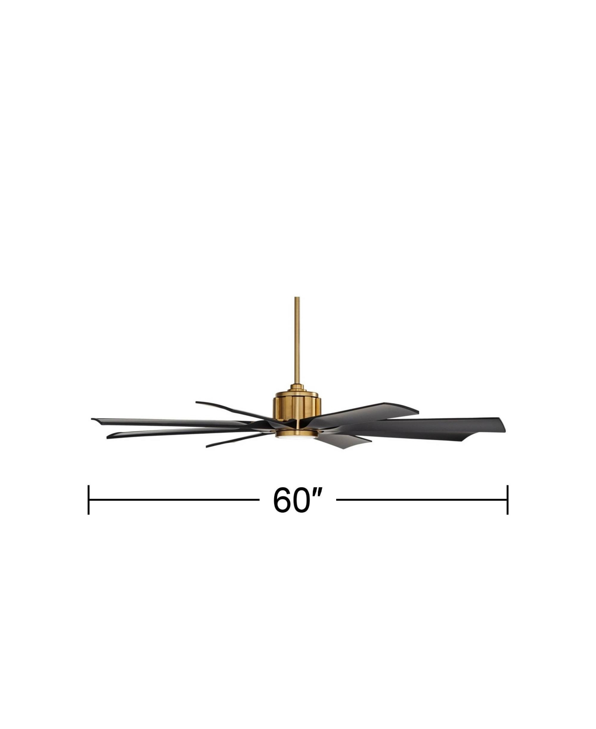 Defender Modern Outdoor Ceiling Fan with Led Light Remote Control Soft Brass MatteDamp Rated for Patio Exterior House Home Porch Gazebo Gar