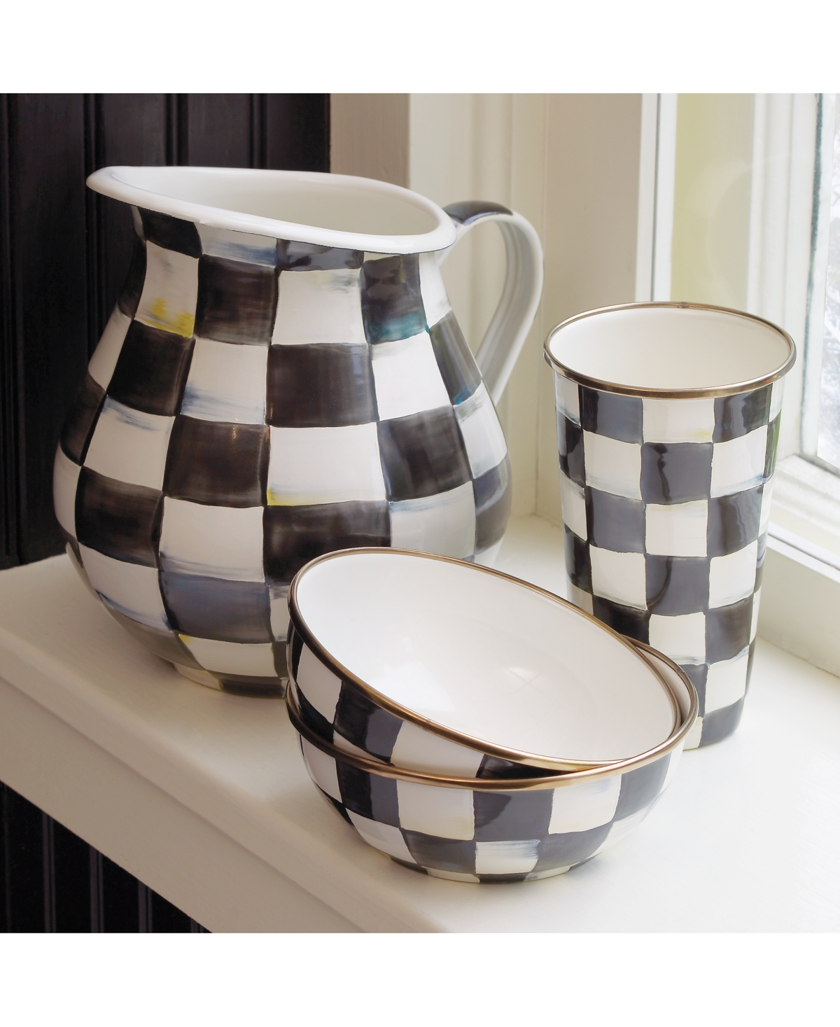 Mackenzie-Childs Courtly Check Everyday Bowl, 16-oz