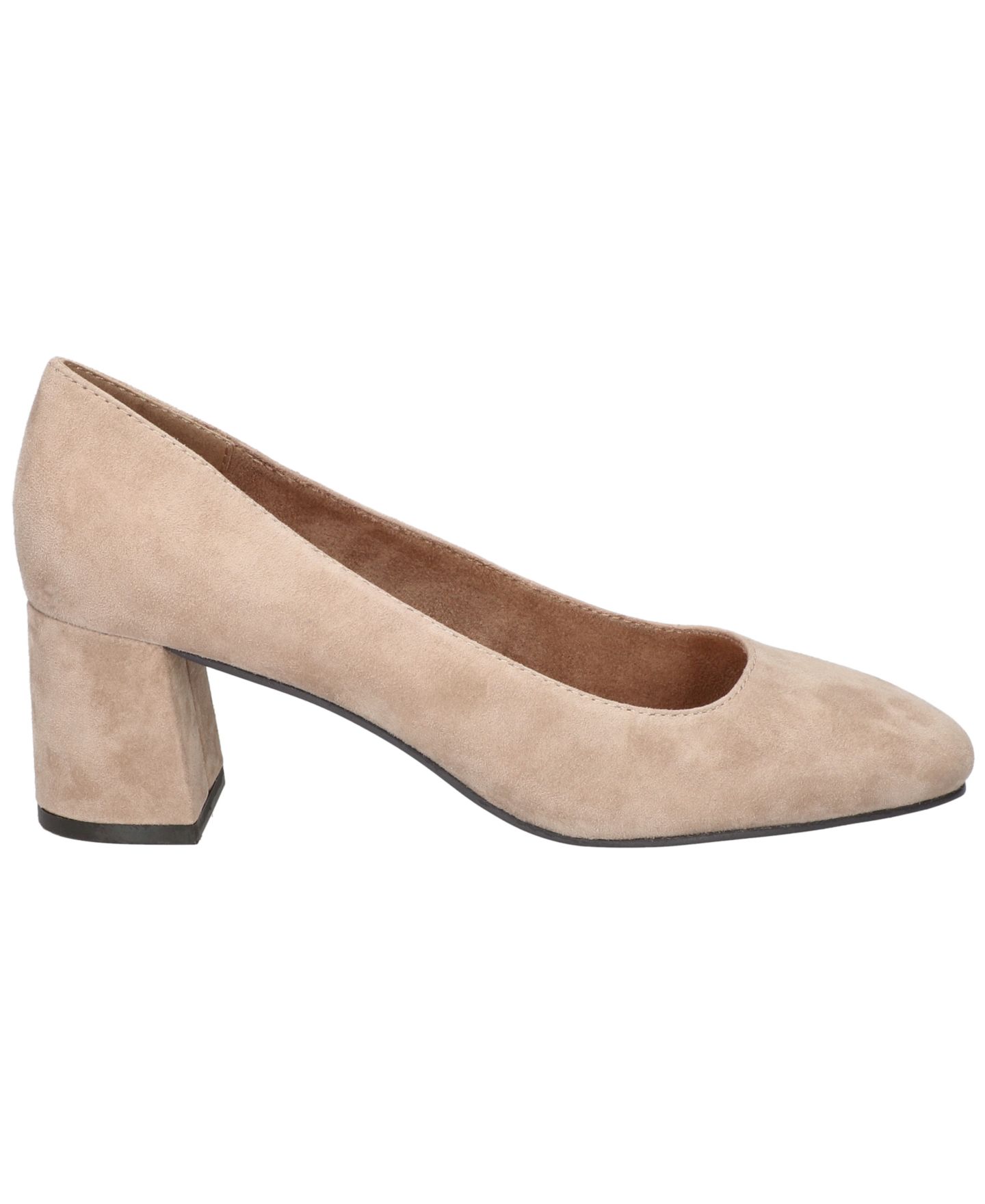 Женские туфли Bella Vita Jillian Block Heel Square Toe Pumps, цвет: Миндальный кожаный — фото 6