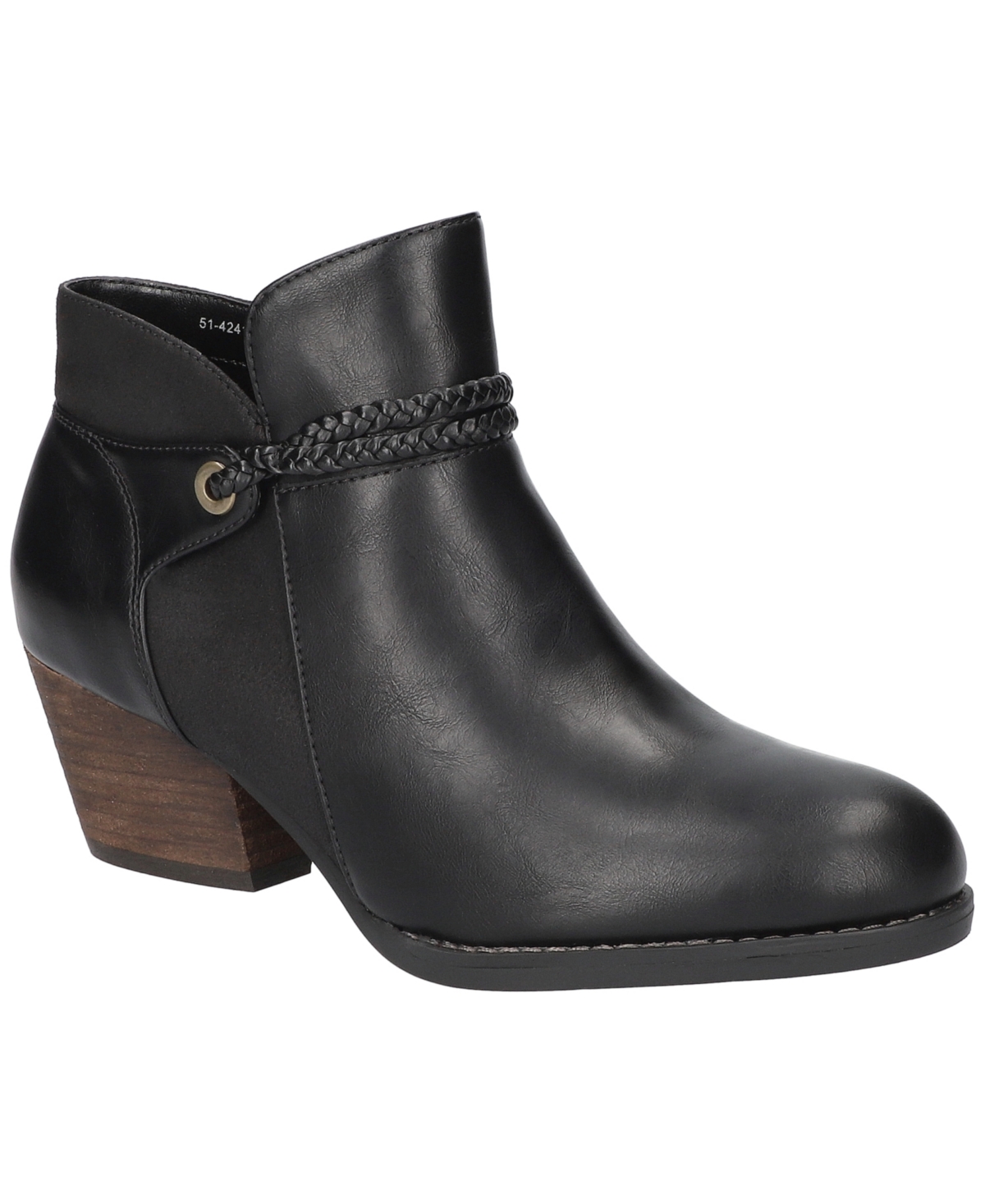 Bella Vita Women's Audrina Block Heel Booties In Black