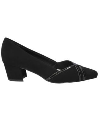 Women's Lotus Block Heel Pumps