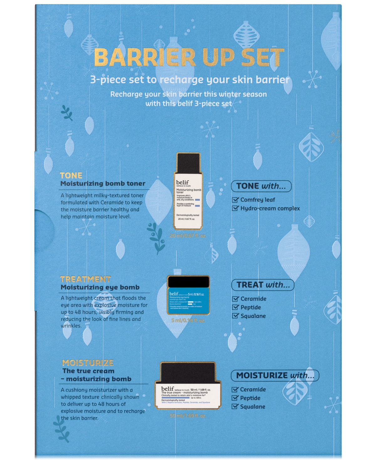 Belif 3-pc. Barrier Up Skincare Set In No Color
