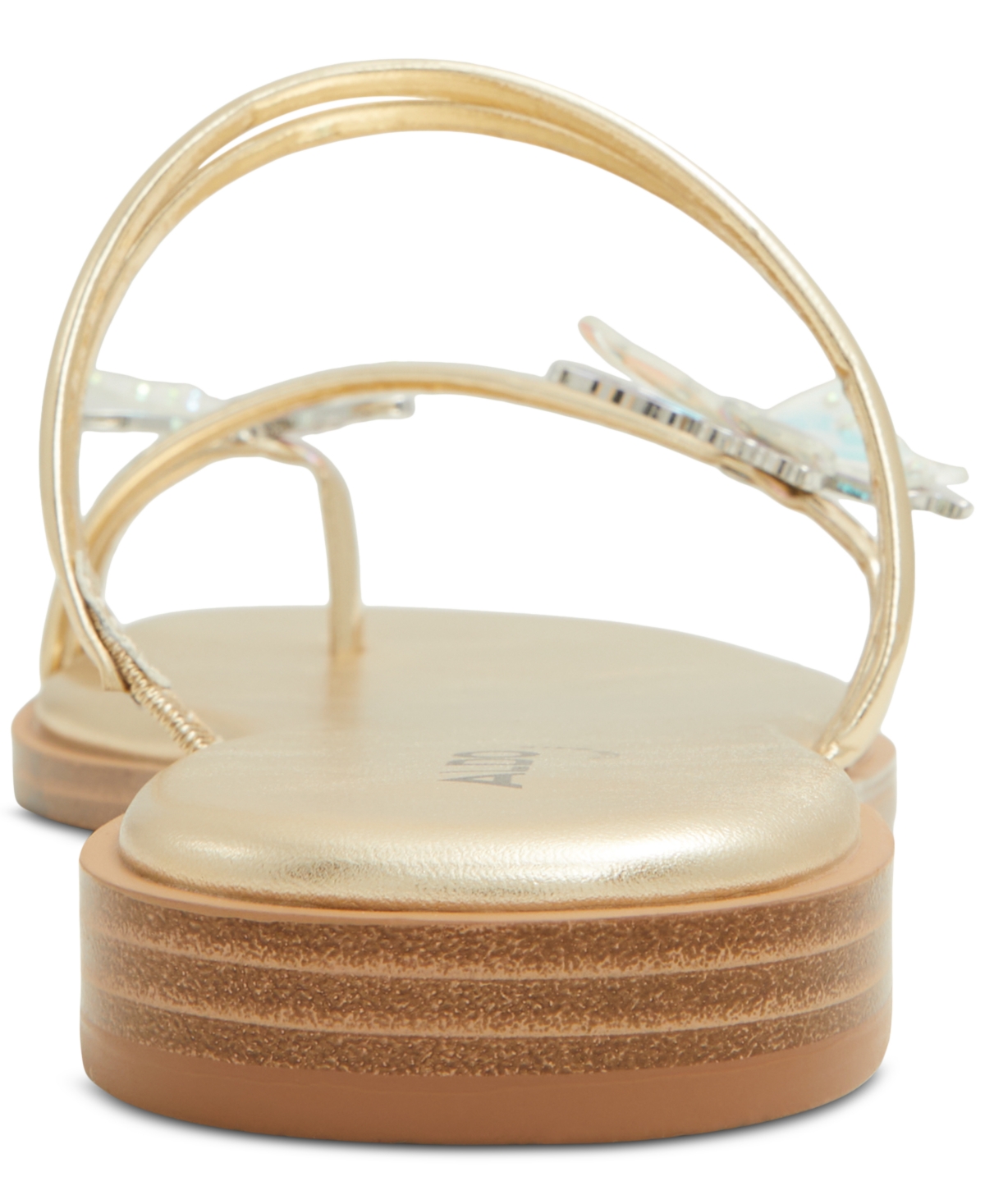 Aldo Women's Glasswing Butterfly Strappy Slide Sandals
