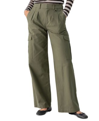 Sanctuary Women's Frankie Wide-Leg Pleated Cargo Pants - Macy's