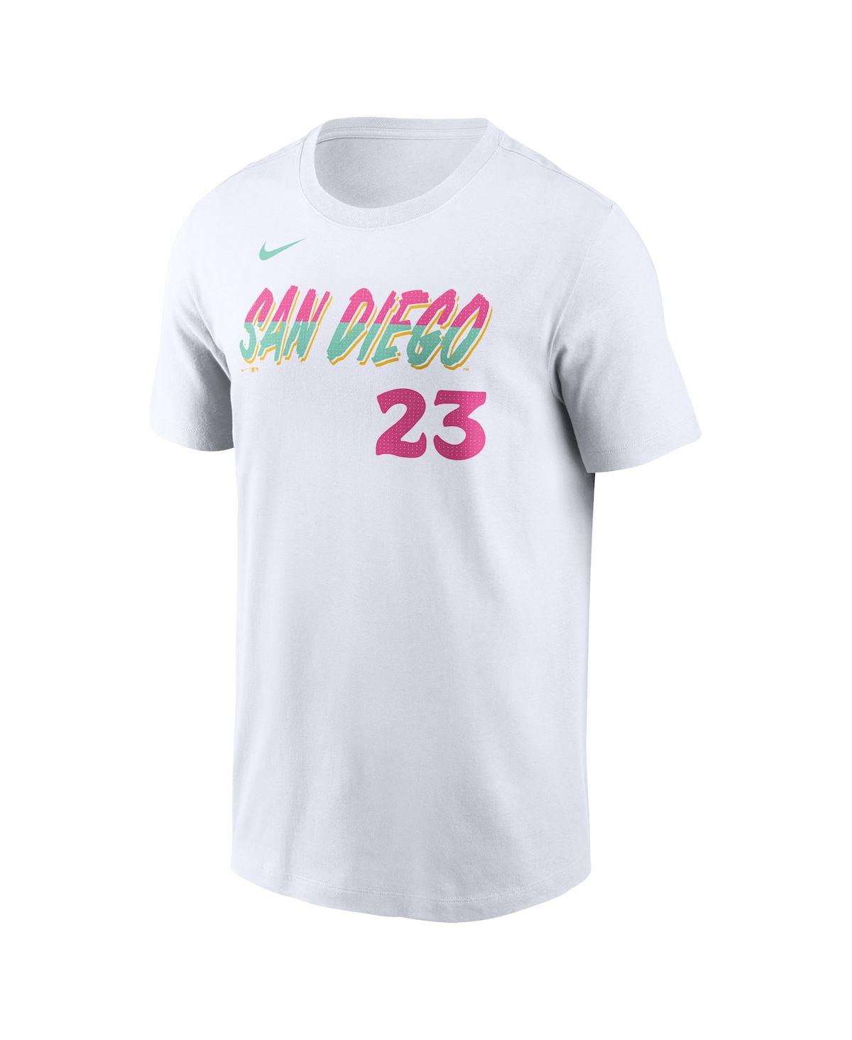 Nike Men's Fernando Tatis Jr.San Diego Padres City Connect Fuse Name Number T-Shirt - White