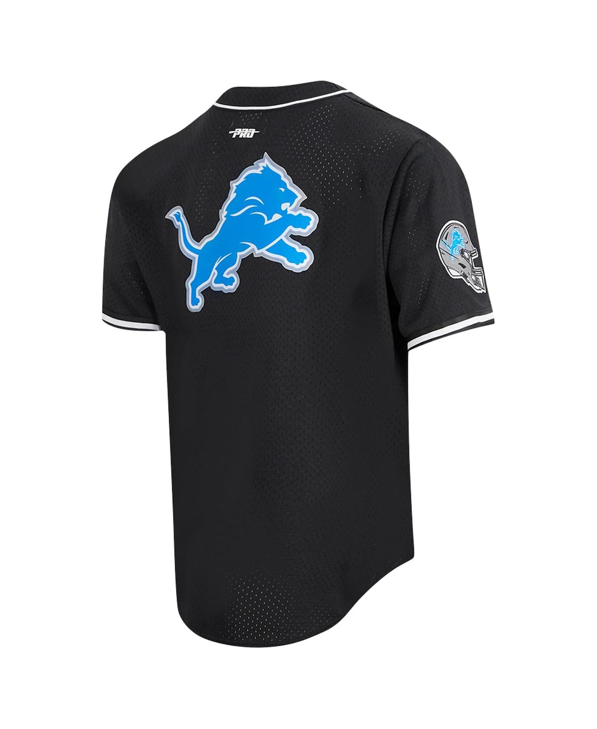 Shop Pro Standard Men's Aidan Hutchinson Black Detroit Lions Baseball Button-up Shirt