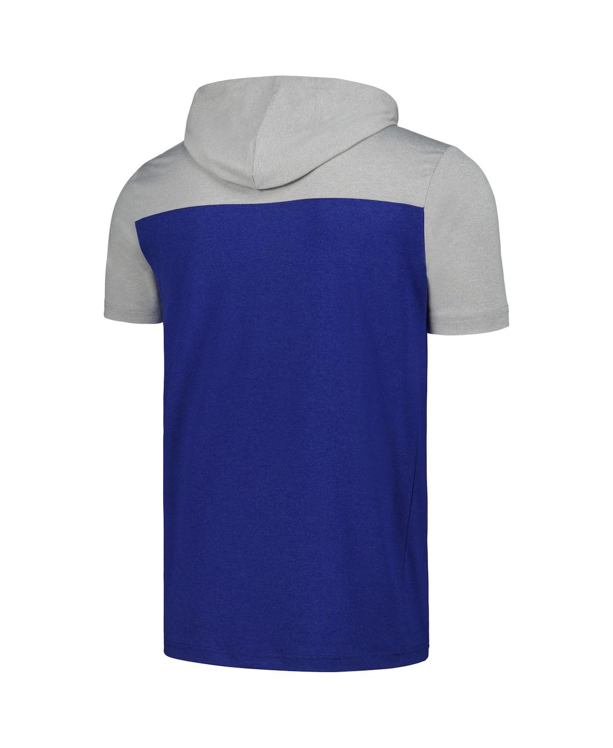 Shop New Era Men's Royal Los Angeles Dodgers Active Brushed Hoodie T-shirt