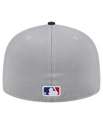 Men's Gray Boston Red Sox Pivot Mesh 59FIFTY Fitted Hat