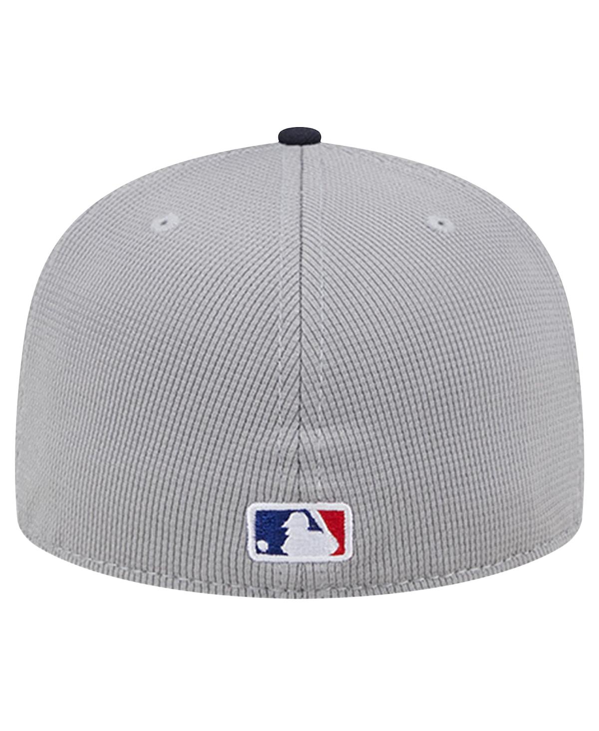 New Era Men'sBoston Red Sox Pivot Mesh 59FIFTY Fitted Hat - Gray