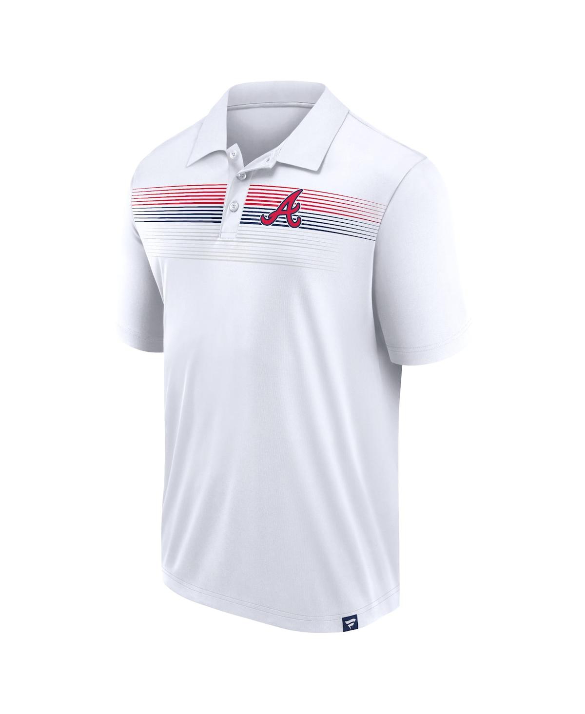 FANATICS MEN'S WHITE ATLANTA BRAVES BIG TALL VICTORY FOR US INTERLOCK POLO SHIRT 