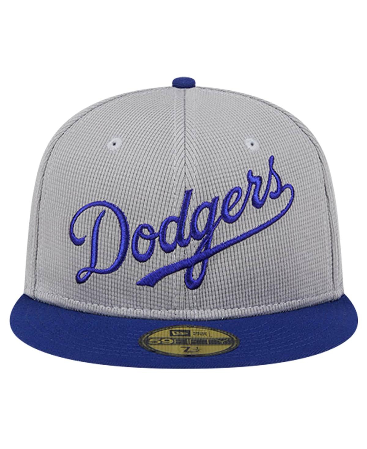 New Era Men'sLos Angeles Dodgers Pivot Mesh 59FIFTY Fitted Hat - Gray