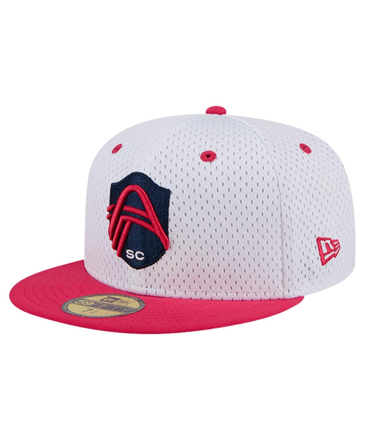 NEW ERA MEN'S GRAY ST. LOUIS CITY SC THROWBACK MESH 59FIFTY FITTED HAT 