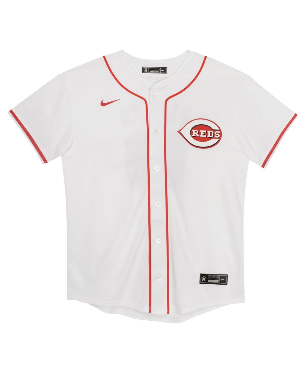 Nike Preschool Elly De La CruzCincinnati Reds Home Game Jersey - White