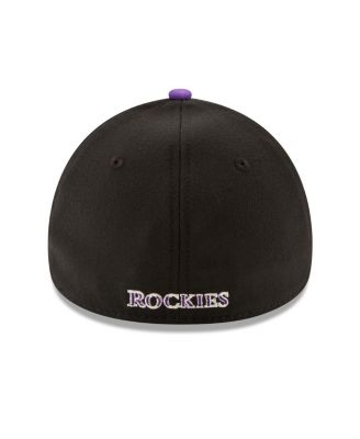 Men's Black Colorado Rockies 2024 MLB World Tour Mexico City Series 39THIRTY Flex Hat