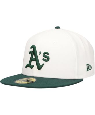 Men's White/Green Oakland Athletics Major Sidepatch 59FIFTY Fitted Hat