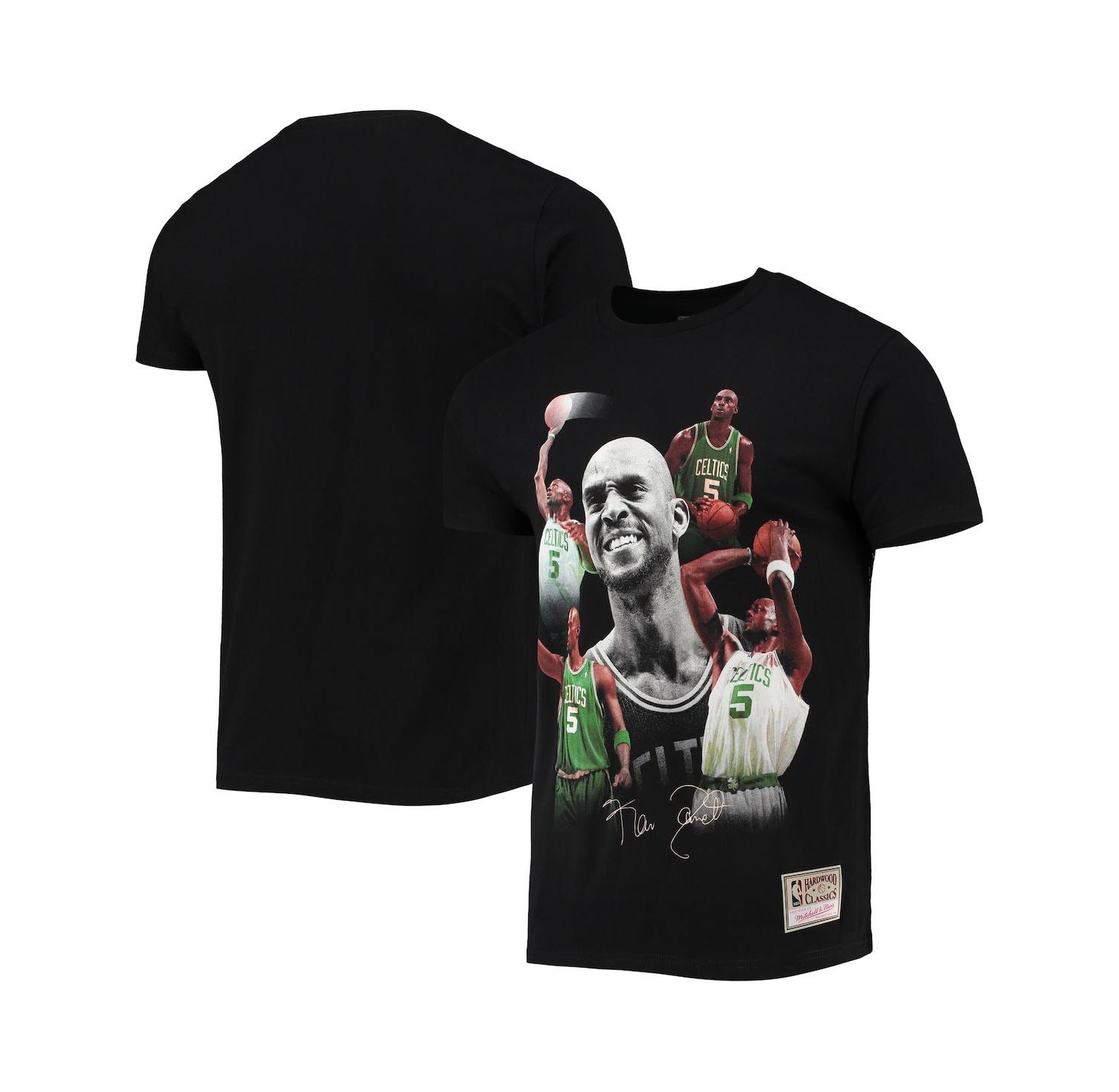 Men's Kevin Garnett Black Boston Celtics Collage T-Shirt