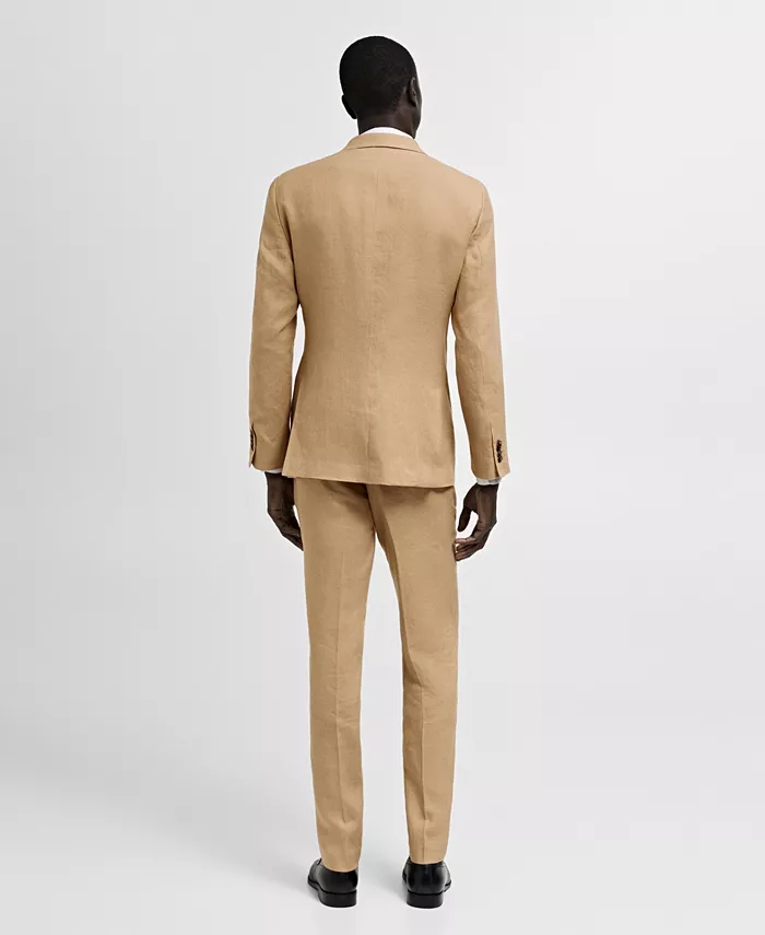 Men's Linen Slim-Fit Suit Blazer - thumbnail 2
