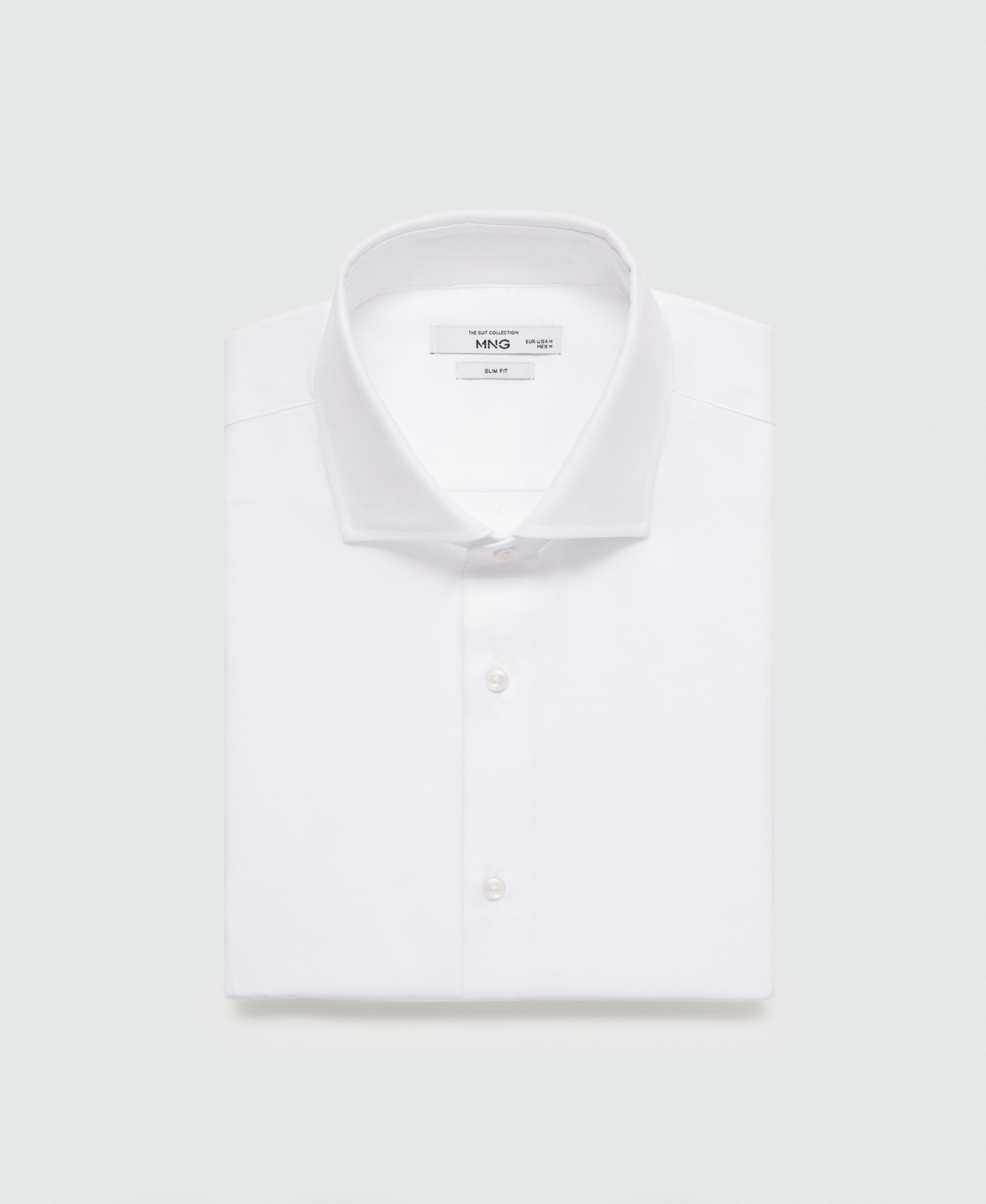 Mango Men's Slim-Fit Textured Cotton Dress Shirt