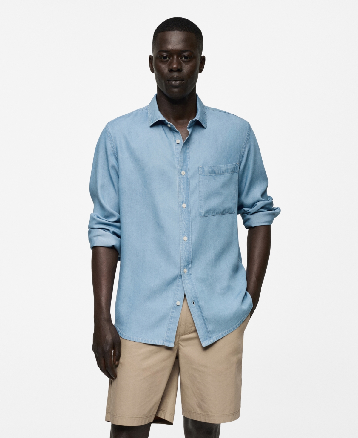 Men's Regular-Fit Shirt - Light Blue