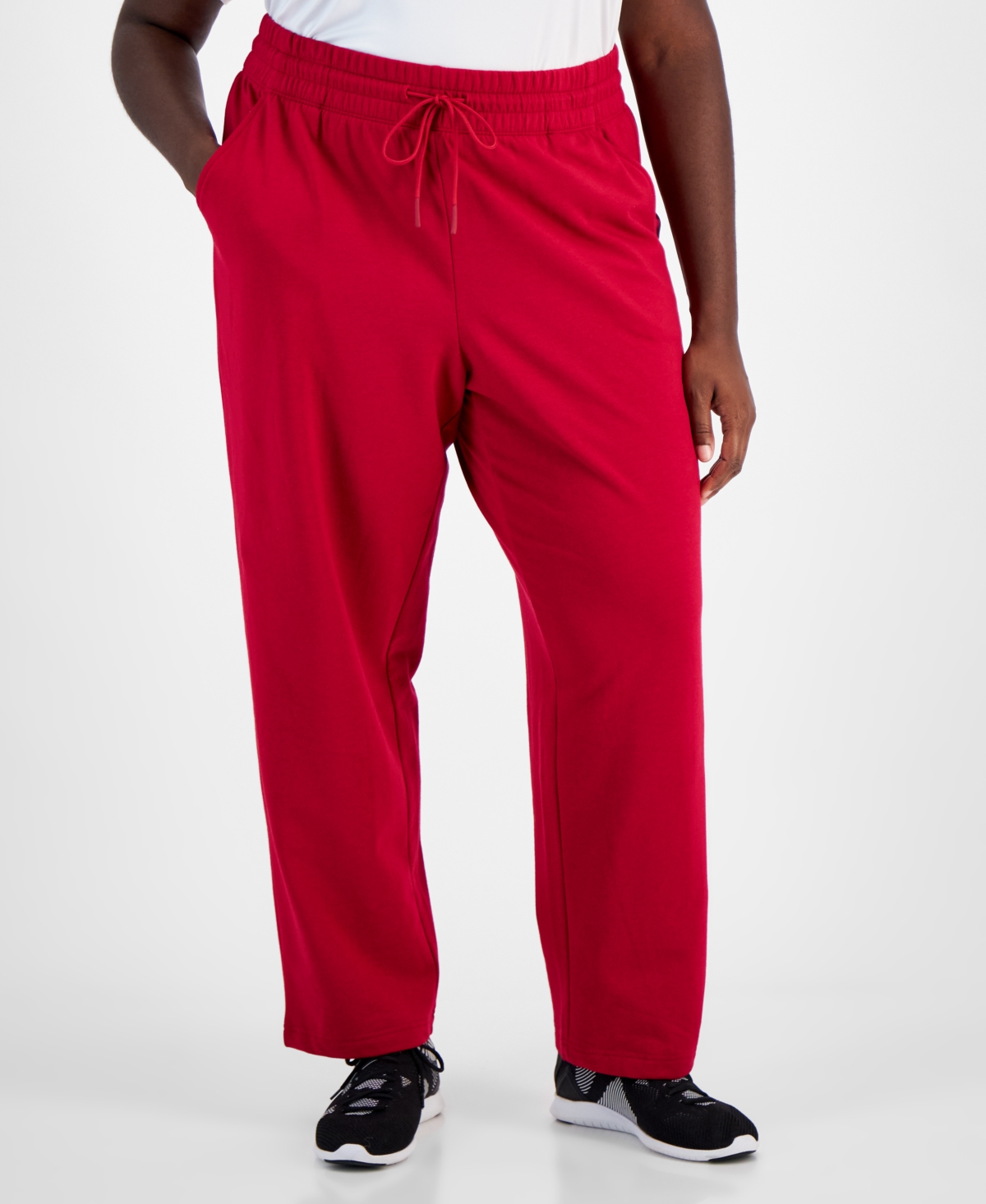 Id Ideology Plus Size Fleece Sweatpants, Created for Macy's