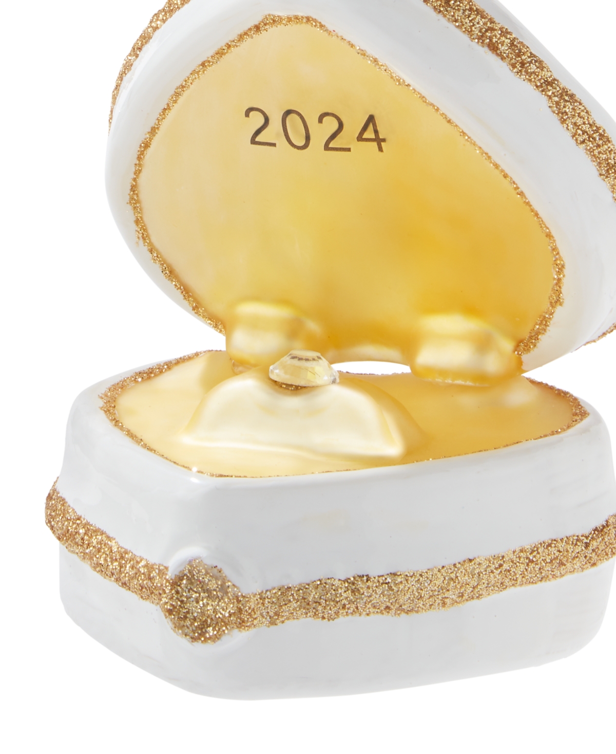 Holiday Lane Our First Ring in Heart Box 2024 Ornament, Exclusively at Macy's