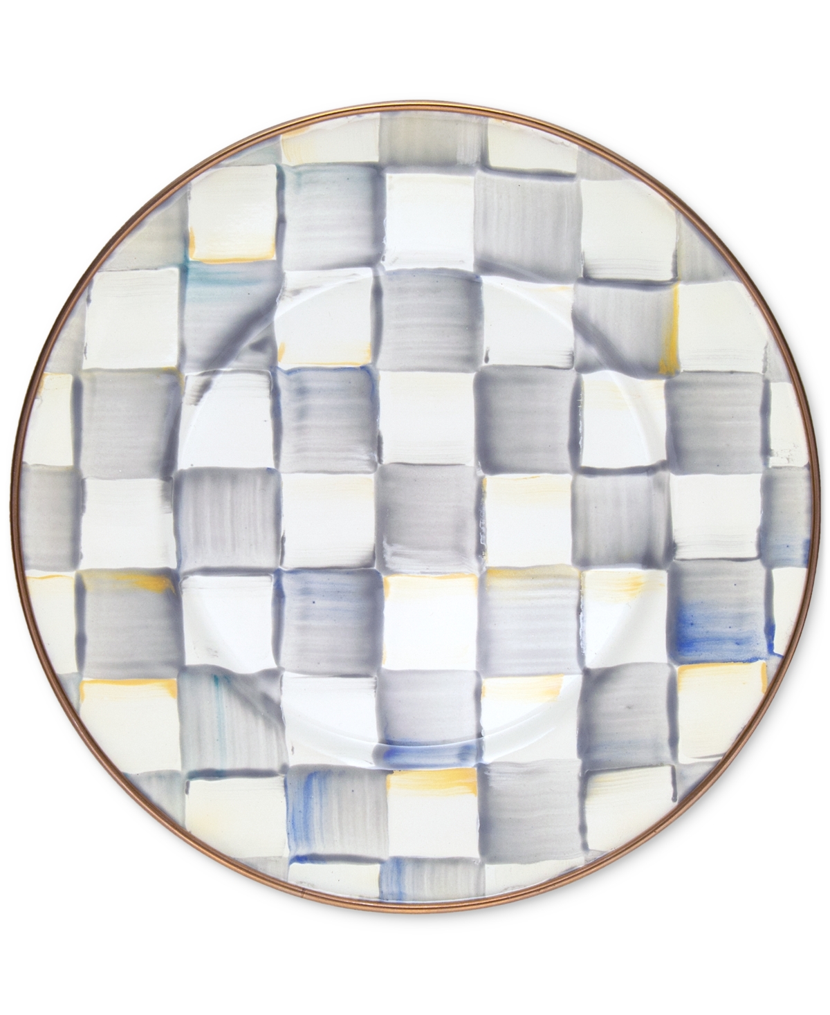 Mackenzie-childs Sterling Check Salad/dessert Plate In No Color