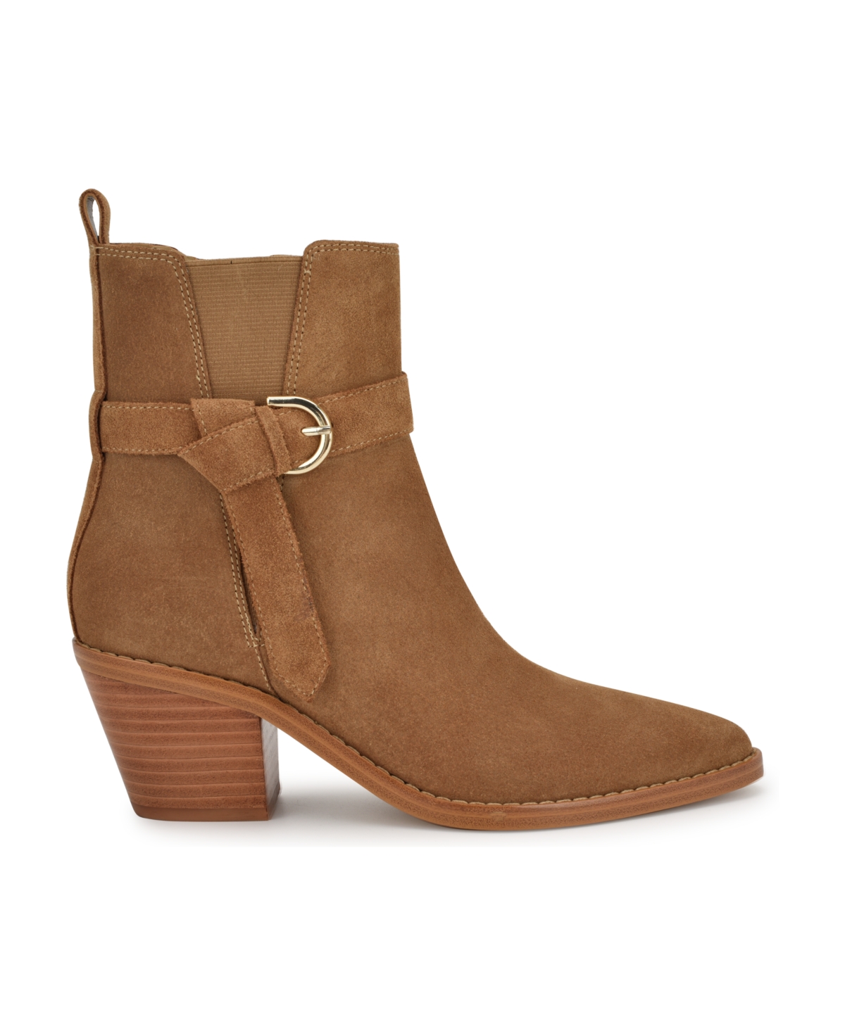Nine West Women's Lemon Block Heel Pointy Toe Dress Booties