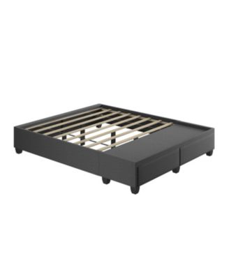 Full\Queen Size Upholstered Storage Platform Bed