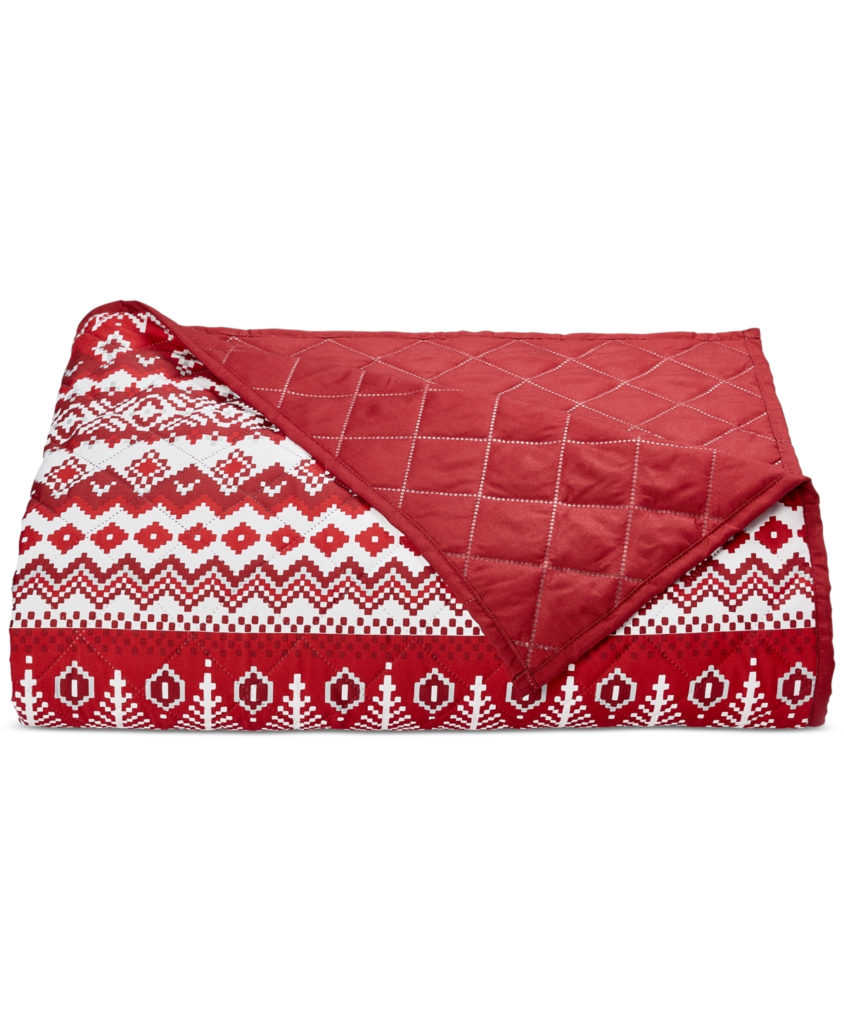Holiday Lane4-Pc. Quilt Tote Set, Full/Queen, Exclusively at Macy's - Fair Isle
