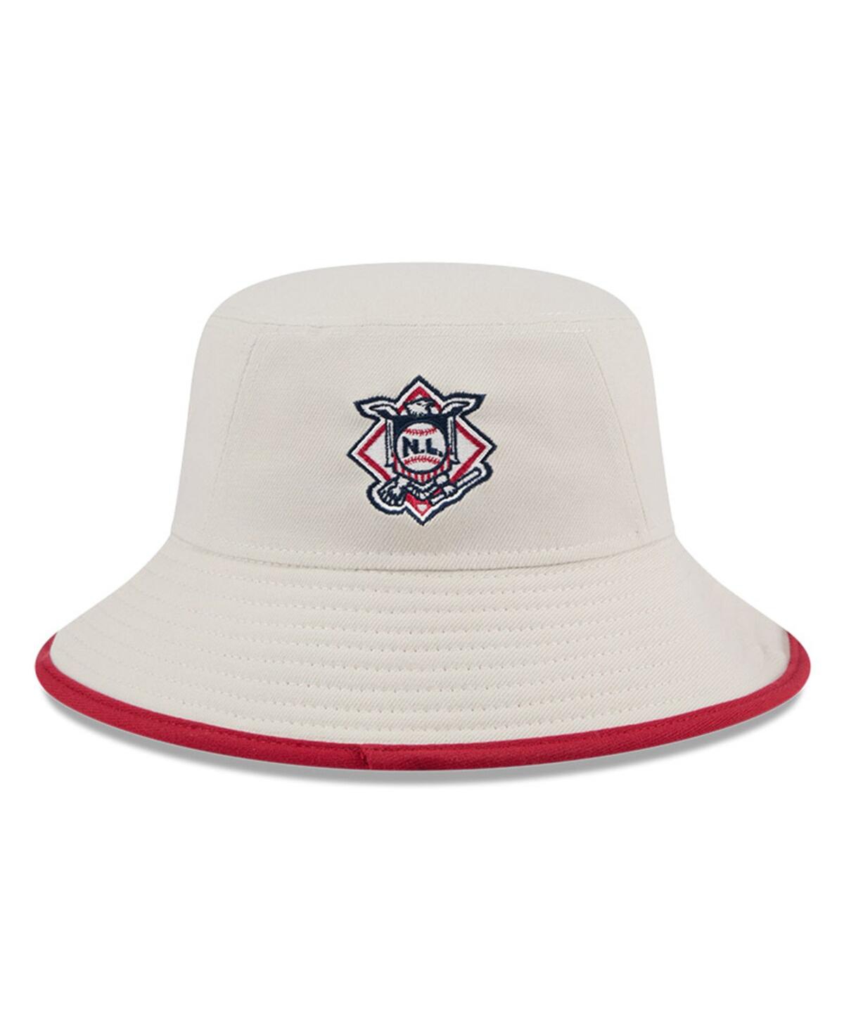 NEW ERA MEN'S KHAKI ST. LOUIS CARDINALS 2024 FOURTH OF JULY BUCKET HAT 