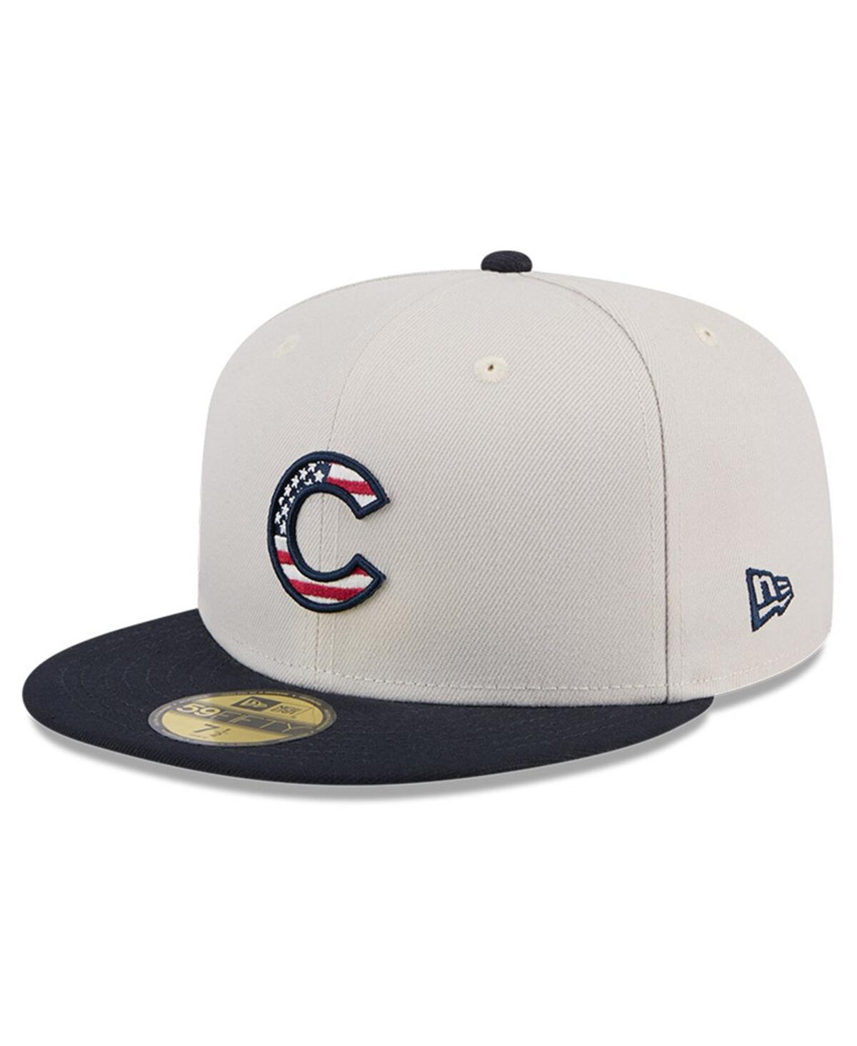 New Era Men's Black Chicago Cubs 2024 Fourth of July 59FIFTY Fitted Hat