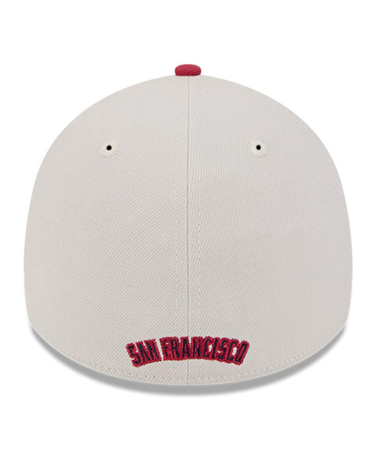 New Era Men's Red San Francisco Giants 2024 Fourth Of July 39thirty Flex Hat In Khaki