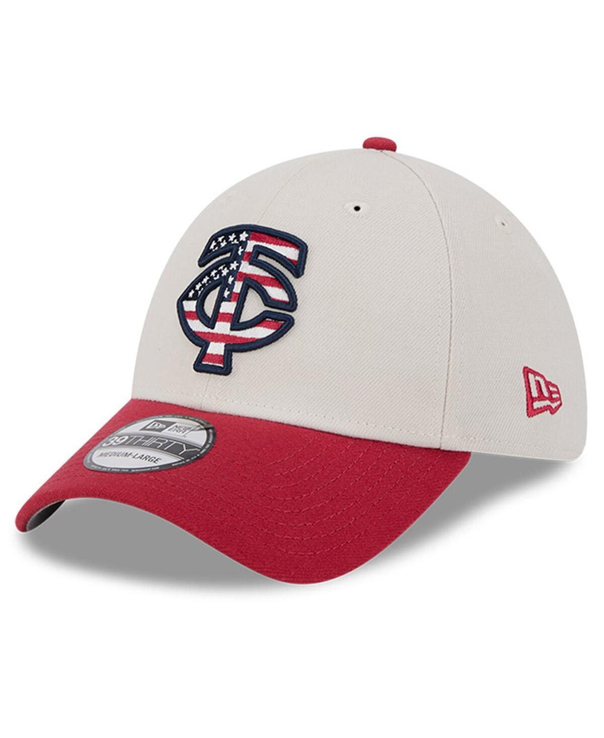 NEW ERA MEN'S RED MINNESOTA TWINS 2024 FOURTH OF JULY 39THIRTY FLEX HAT 
