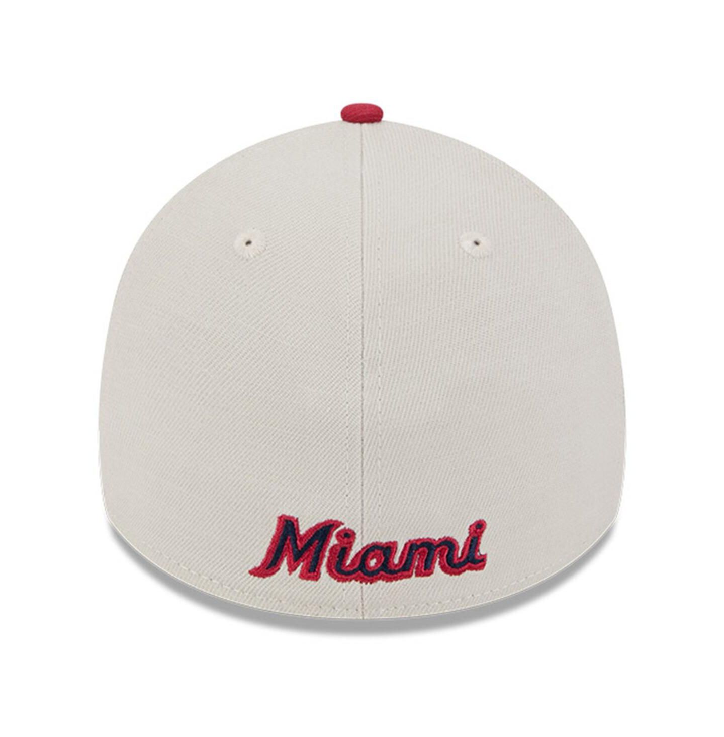 Мужская кепка New Era Red Miami Marlins 2024 Fourth of July 39THIRTY Flex Hat — фото 4