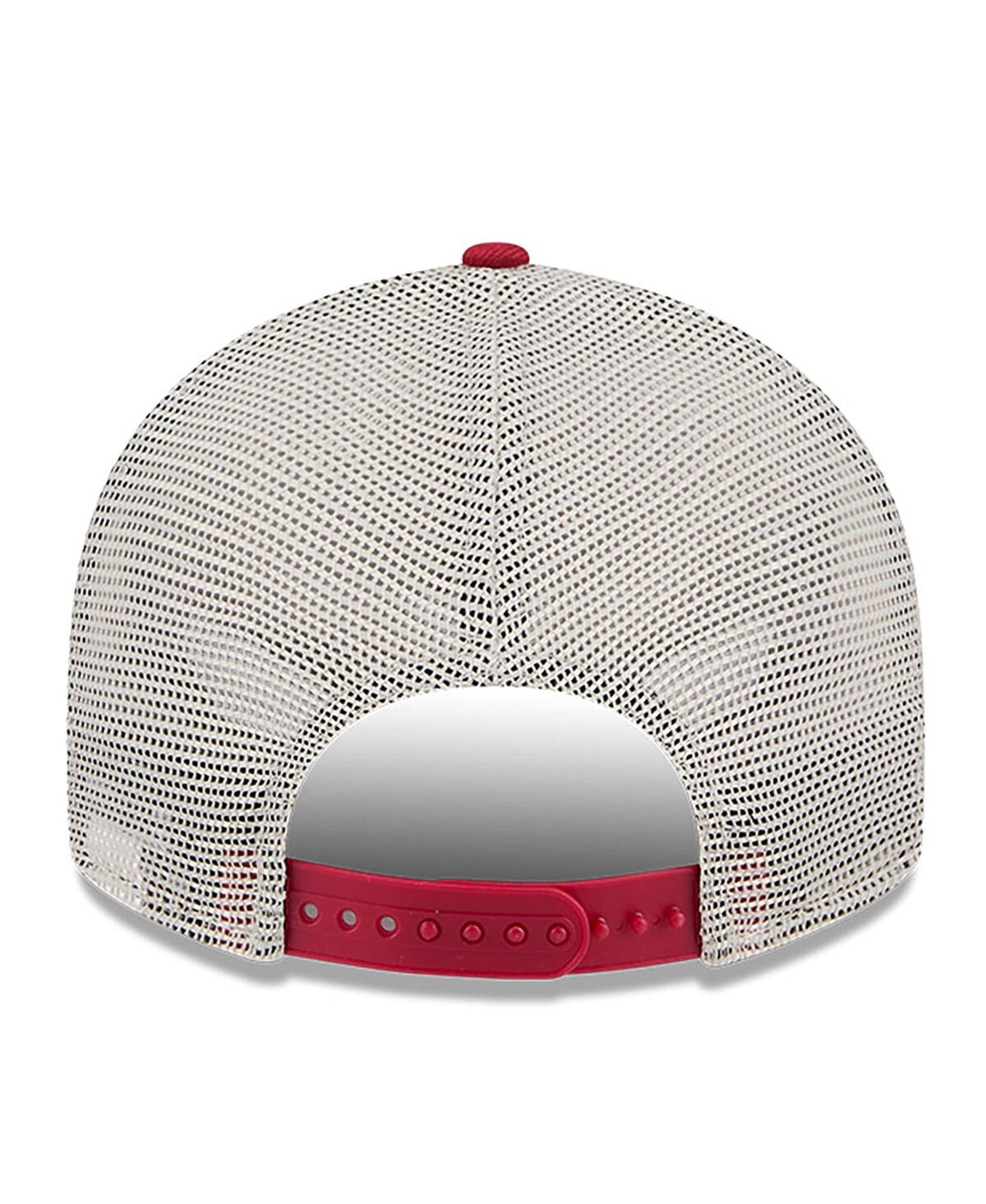 New Era Men's Red Oakland Athletics 2024 Fourth of July Trucker Low Profile 9FIFTY Snapback Hat