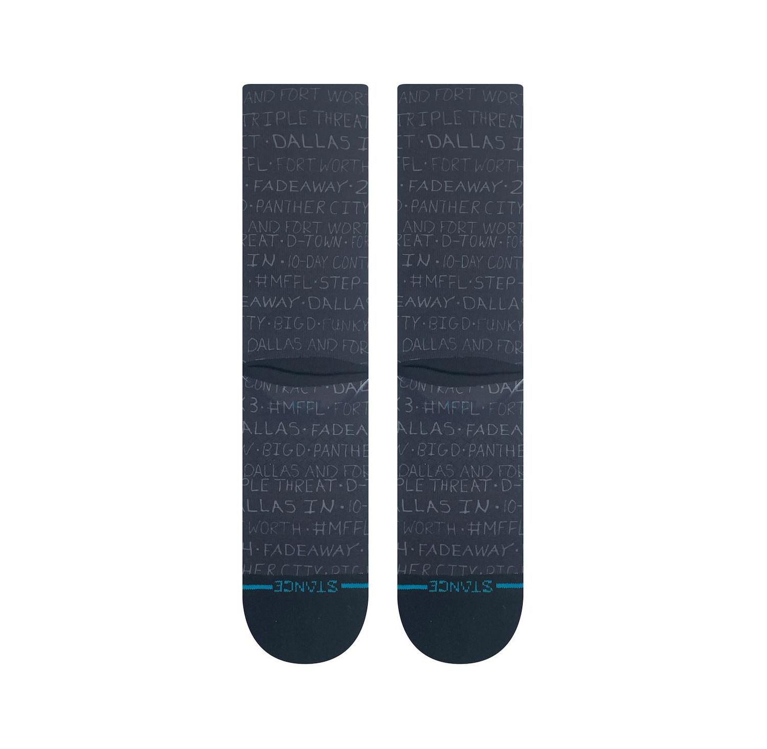 Men's and Women's Dallas Mavericks 2023/24 City Edition Crew Socks