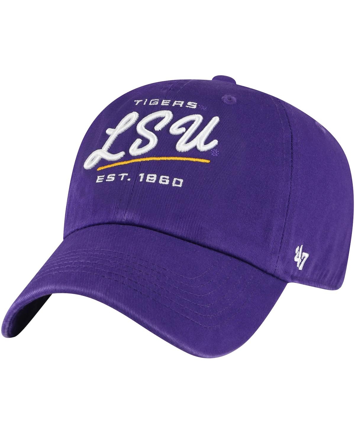 47 Brand Women's ' Purple Minnesota Vikings Sidney Clean Up Adjustable Hat In Purple
