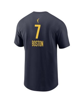 Men's and Women's Aliyah Boston Navy Indiana Fever Explorer Edition Name Number T-Shirt