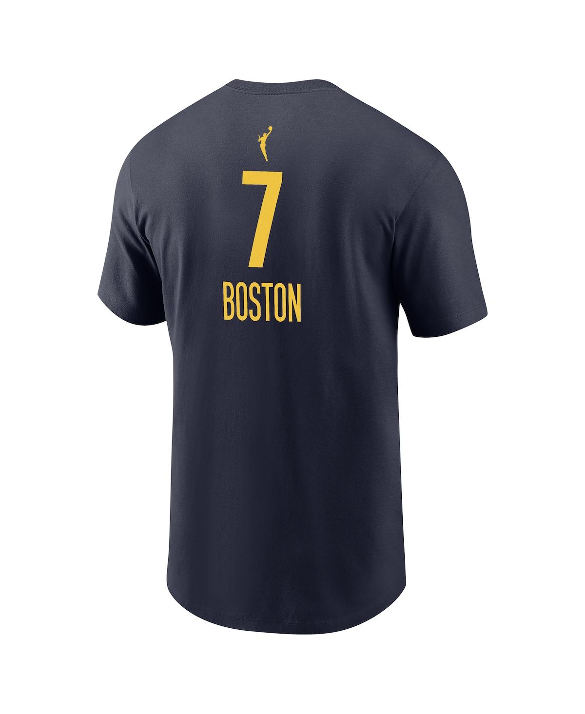 Nike Mens And Womens  Aliyah Boston Navy Indiana Fever Explorer Edition Name Number T-shirt In Navy