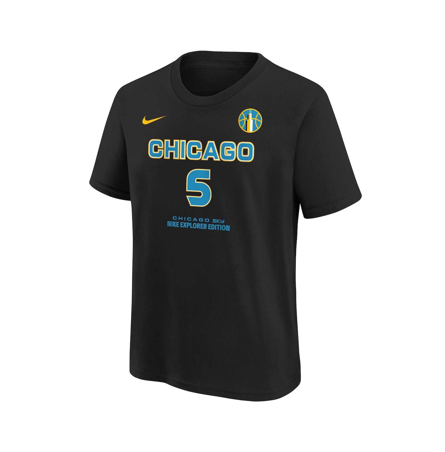 Футболка Nike Angel Reese Black Chicago Sky 2024 WNBA Draft Name & Number — фото 3