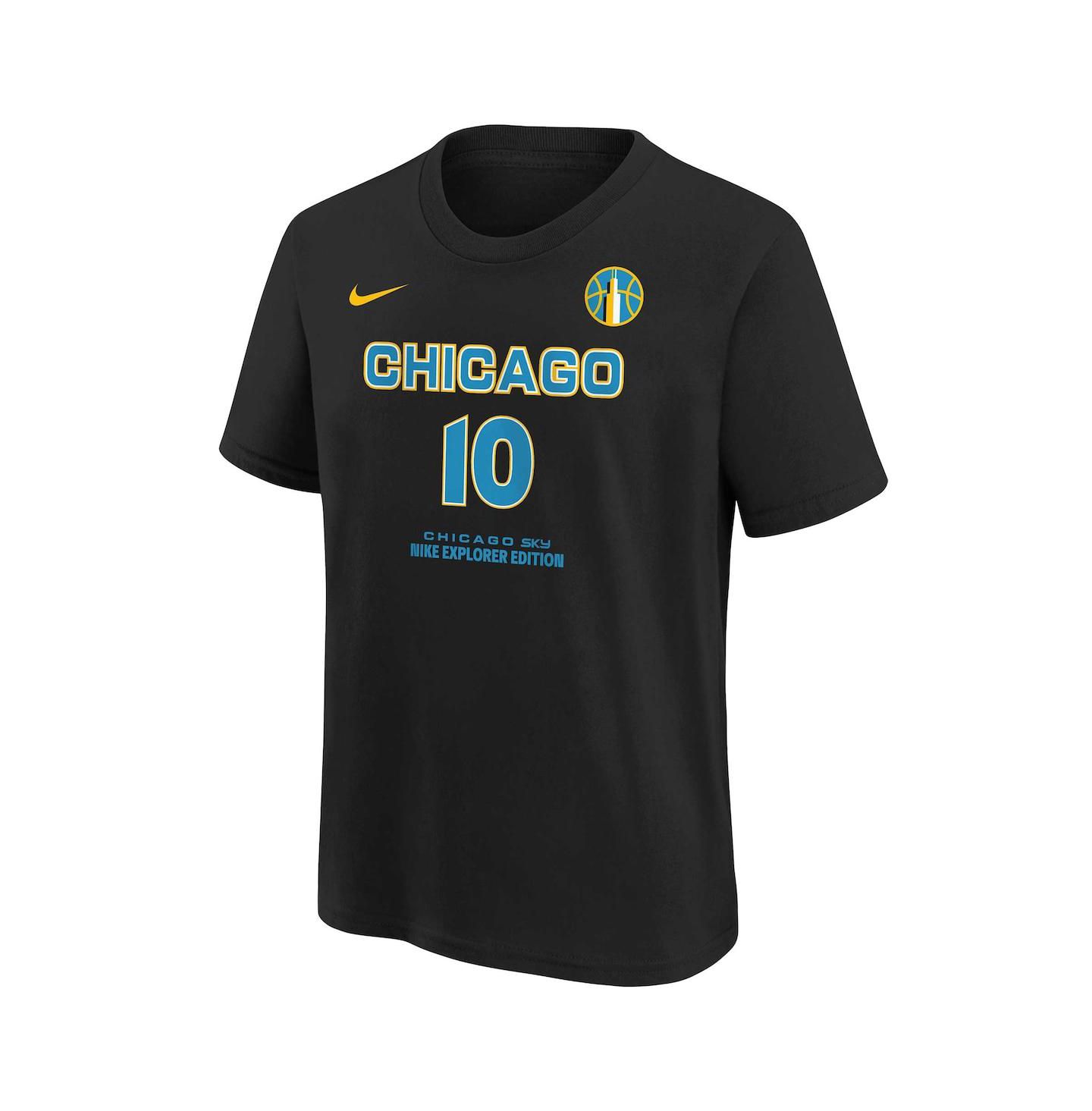 Футболка Nike Kamilla Cardoso Black Chicago Sky 2024 WNBA Draft Name & Number — фото 3