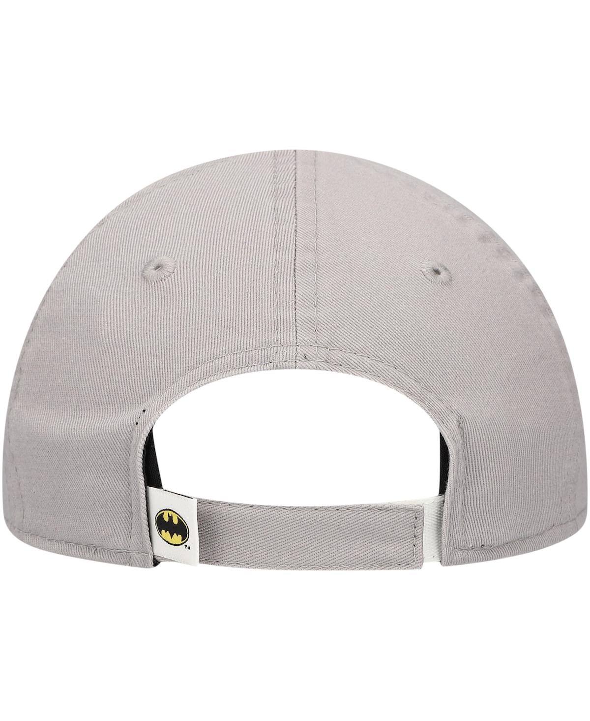 New Era Big Boys And Girls Gray Batman 9twenty Adjustable Hat In Gray