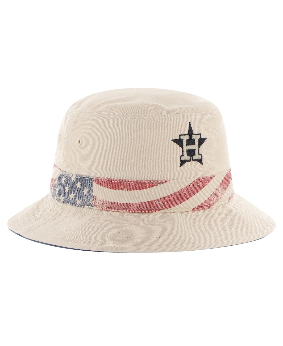 47 Brand Men's Khaki Houston Astros Glory Daze Bucket Hat In Khaki