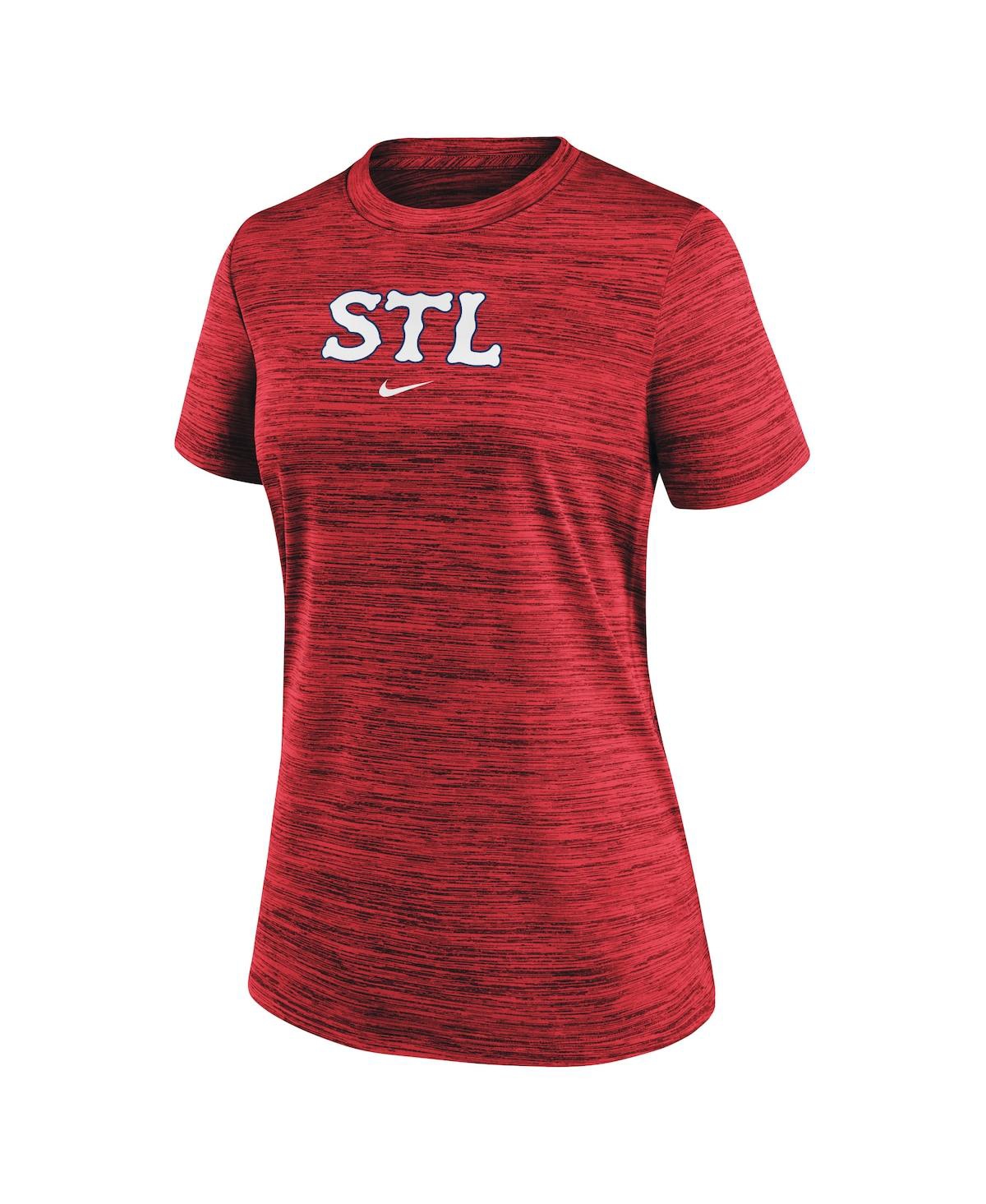 Nike Women's Red St. Louis Cardinals 2024 City Connect Authentic Collection Practice Velocity T-shirt In Red