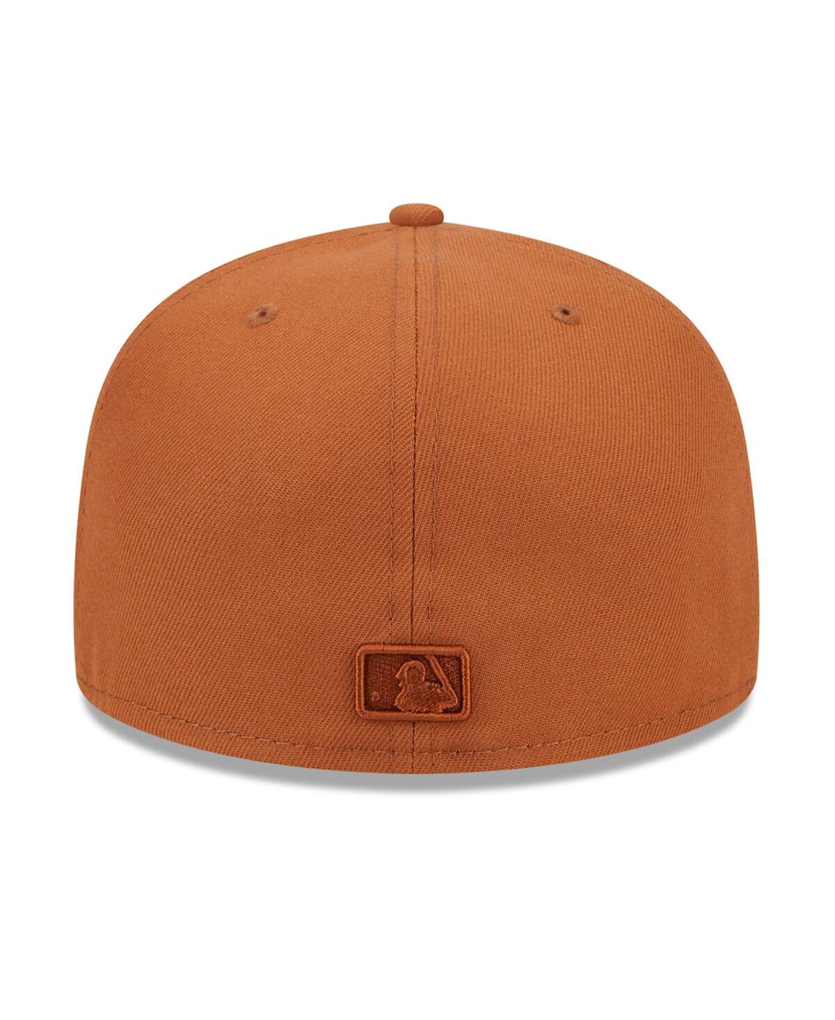 New Era Men's Brown Cincinnati Reds Spring Color 59fifty Fitted Hat In Brown