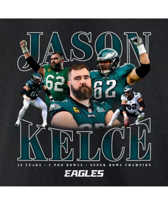 Men's Jason Kelce Black Philadelphia Eagles Retirement T-Shirt