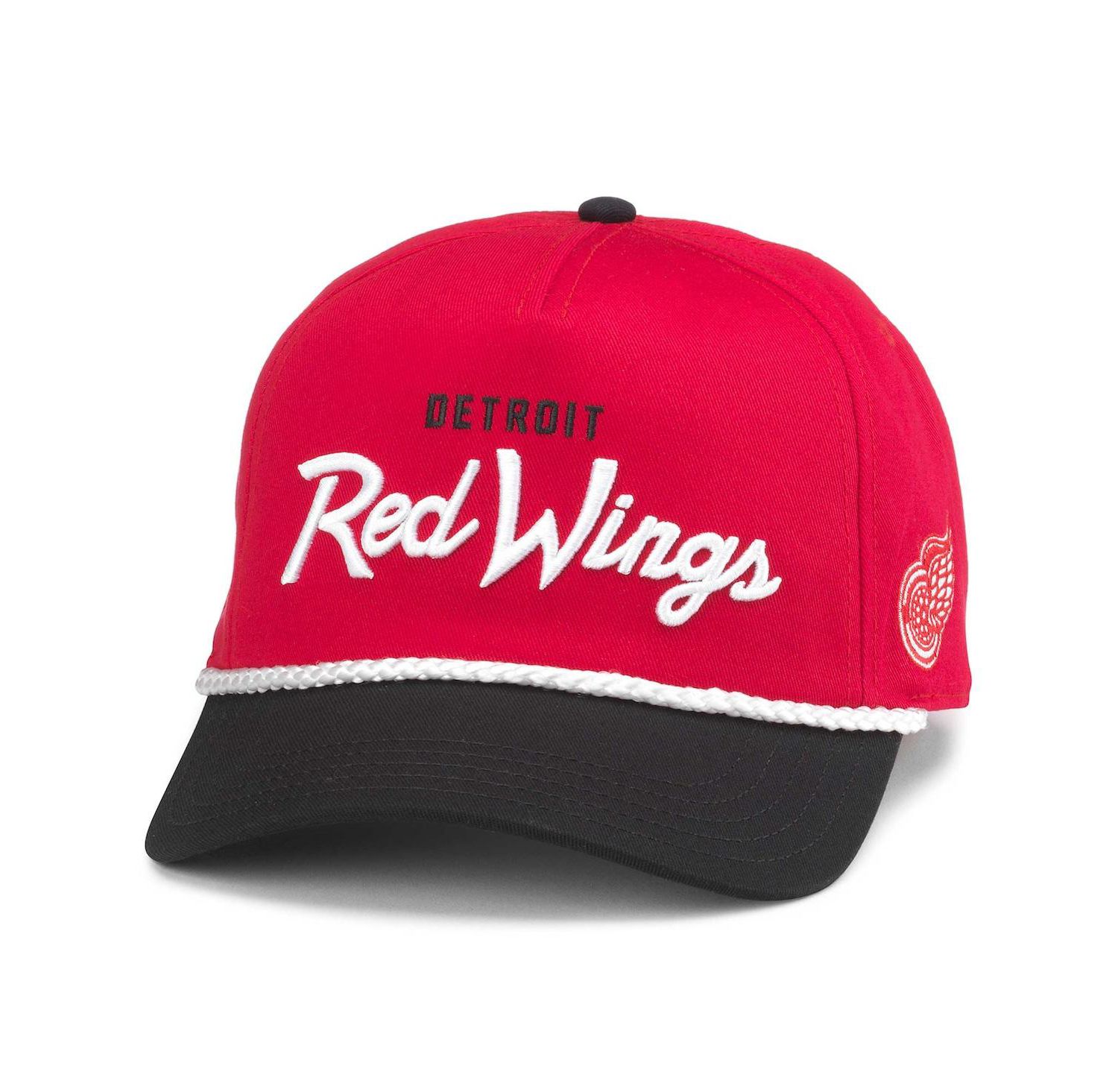 Men's Red/Black Detroit Red Wings Roscoe Washed Twill Adjustable Hat